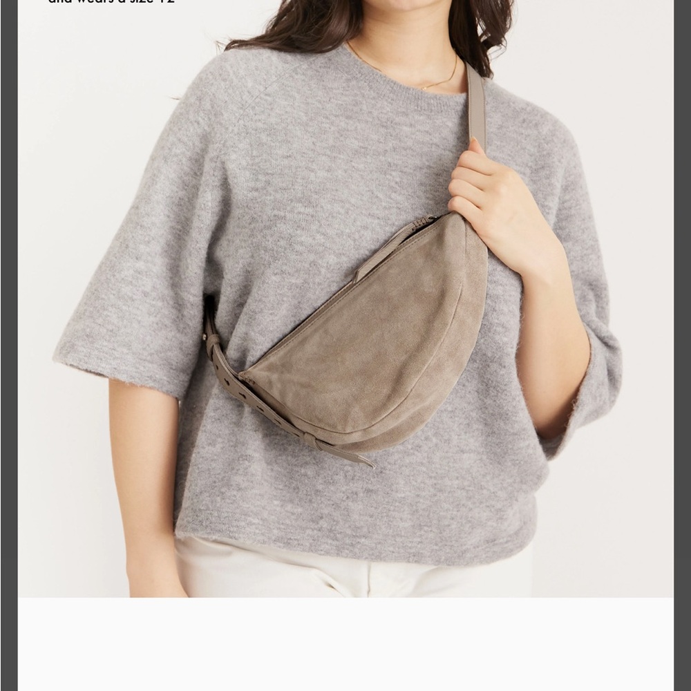 The Sak Tessa Sling Bag Taupe Suede Women's Bag
